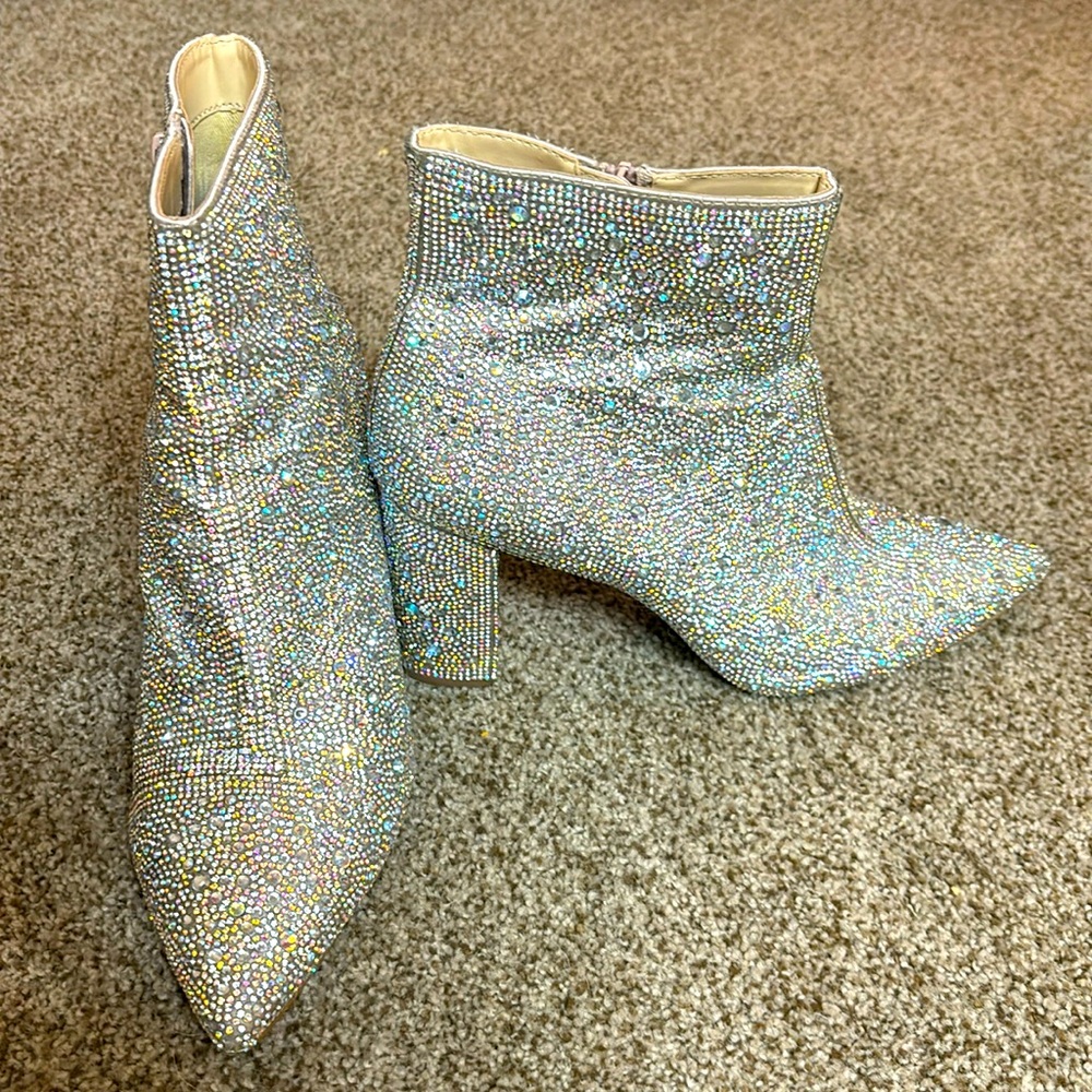 Betsy Johnson rhinestone boots